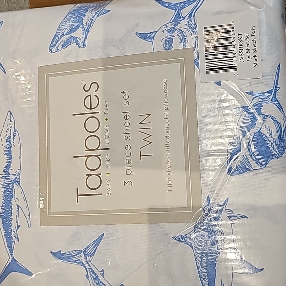 Two sets of twin size shark sheets